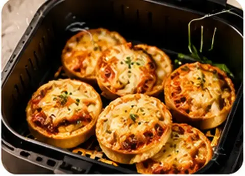 Mini pizzas na air fryer