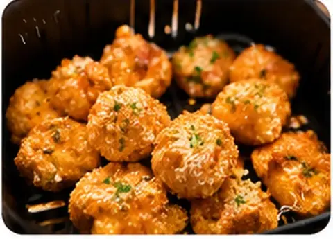Bolinhos empanados na air fryer