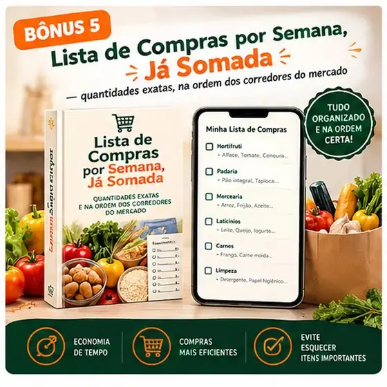 Bônus 5: Lista de Compras por Semana, Já Somada